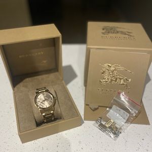 Gold Burberry Watch
